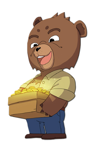 虹猫蓝兔动漫明星-棕小熊